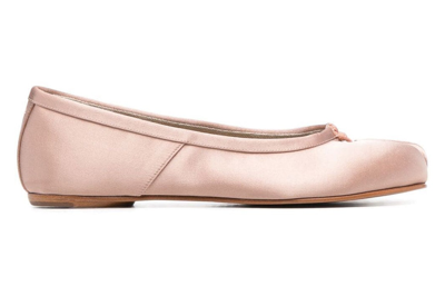 Pre-owned Maison Margiela Satin Tabi Ballerina Shoe Powder Pink (women's)