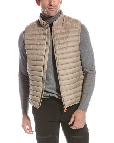 Save The Duck Adamamus Puffer Vest In Beige