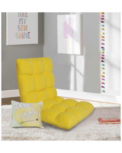 Chic Home Daphene Recliner Chair In Yellow