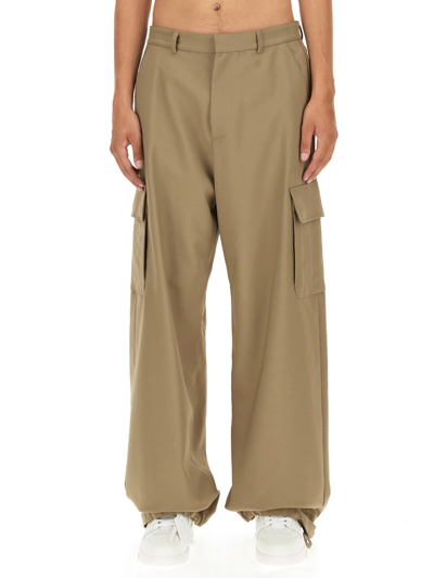 Off-white Cargo Trousers In Beige