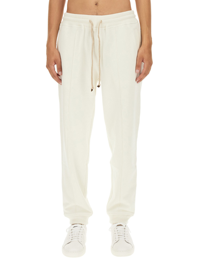 Brunello Cucinelli Jogging Trousers In Ivory