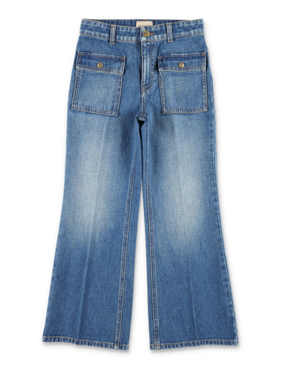 Gucci Kids' Jeans In Navy
