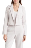 Love By Design Jane Crop Blazer In Gray Lilac