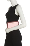 Kate Spade Morgan Colorblock Saffiano Leather Wallet In Dogwood Pink Multi