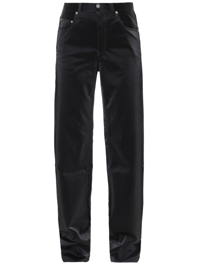 Saint Laurent Extra Long Jeans In Black