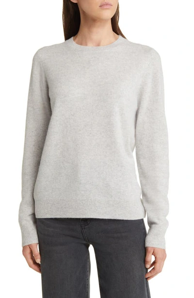 Nordstrom Crewneck Cashmere Sweater In Grey Light Heather