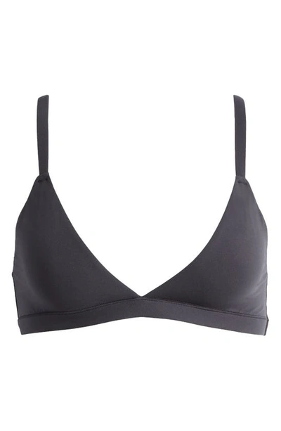 Skims Fits Everybody Triangle Bralette In Graphite