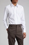 Dolce & Gabbana Cotton Poplin Martini-fit Shirt In Opt. White