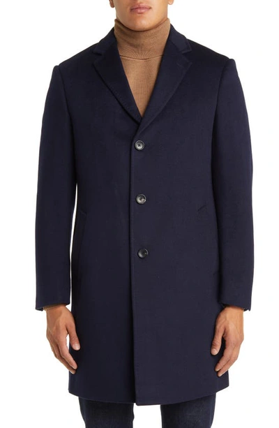 Cardinal Of Canada Men's St-pierre Cashmere Topcoat In Navy