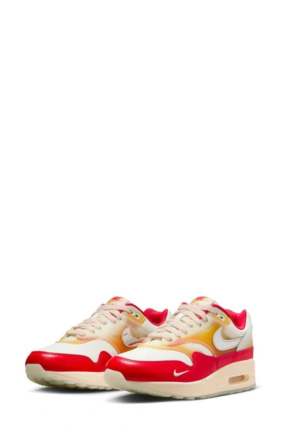 Nike Air Max 1 '87 Premium Trainer In Red