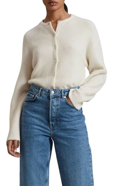 & Other Stories Alpaca Blend Cardigan In Offwhite