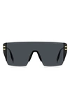 Marc Jacobs 99mm Shield Sunglasses In Black/gray Solid