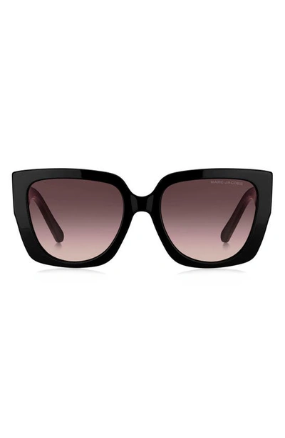 Marc Jacobs 54mm Square Sunglasses In Black