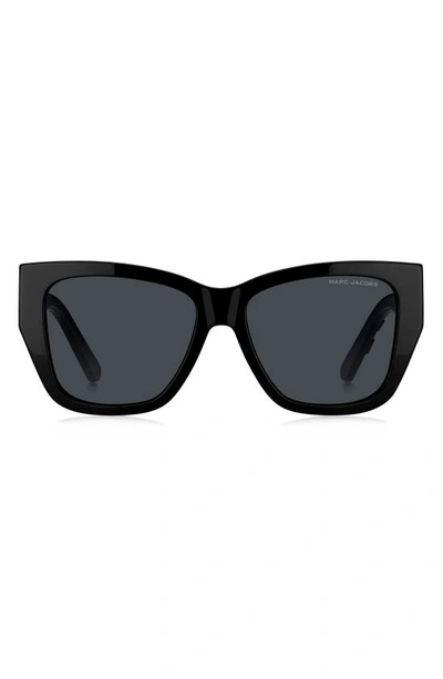 MARC JACOBS 55MM CAT EYE SUNGLASSES