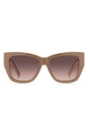 Marc Jacobs 55mm Cat Eye Sunglasses In Nude Brown/ Brown Gradient