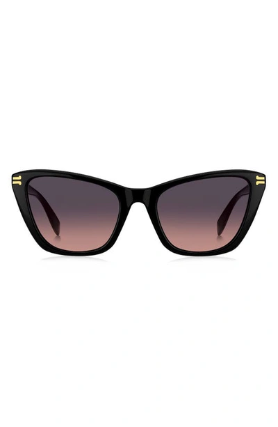 Marc Jacobs 53mm Cat Eye Sunglasses In Black