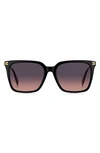 Marc Jacobs 55mm Square Sunglasses In Black