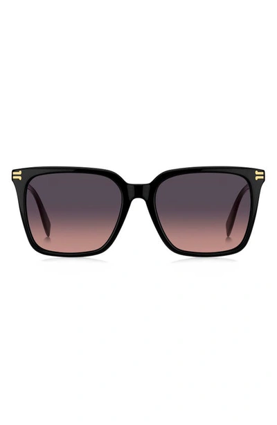 MARC JACOBS 55MM SQUARE SUNGLASSES