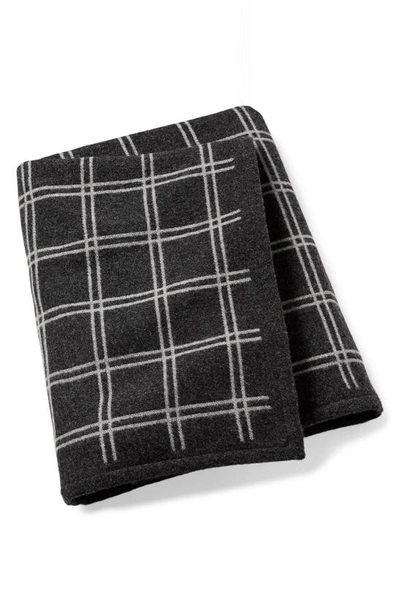 Ralph Lauren Munroe Schaeffler Throw Blanket In True Charcoal