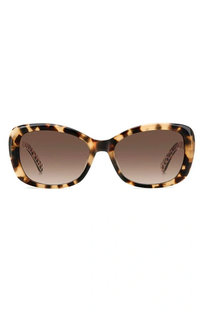 KATE SPADE ELOWEN 55MM GRADIENT ROUND SUNGLASSES