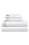 Ralph Lauren Organic Cotton Eloise Embroidery Sheet In True Platinum