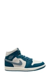 Jordan Air  1 Mid Sneaker In Sky Blue/ozone Blue/sail