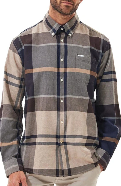Barbour Bearpark Regular Fit Plaid Button-down Shirt In Grün