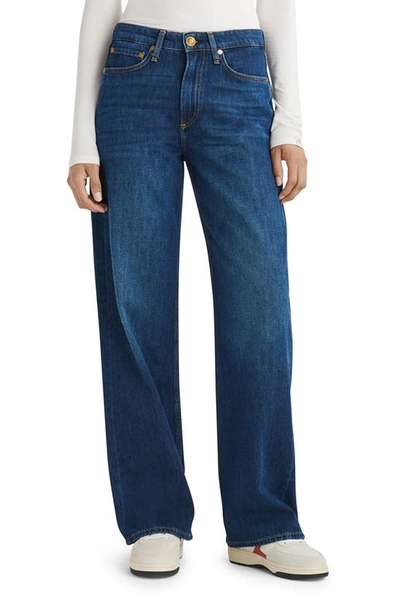 Rag & Bone Logan Mid-rise Wide-leg Jeans In Annalise