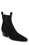 Totême 50mm The City Suede Ankle Boots In Black