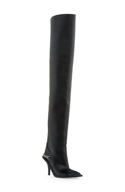 Stella Mccartney 95mm Faux Leather Over-the-knee Boots In 1000 - Black