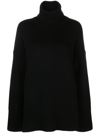 Canada Goose Oversized Knit Sweater Side Slits In Black