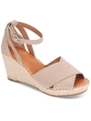 GENTLE SOULS BY KENNETH COLE CHARLI WOMENS LEATHER SANDAL WEDGE HEELS