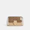 COACH OUTLET LARGE MORGAN SQUARE CROSSBODY IN BLOCKED SIGNATURE CANVAS