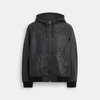 Coach Outlet Embossed Leather Trainer In Black