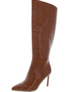 MADDEN GIRL CHANTELLE WOMENS FAUX LEATHER EMBOSSED OVER-THE-KNEE BOOTS