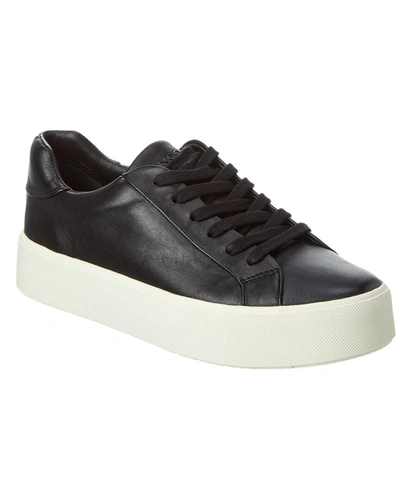 Vince Benfield Leather Sneaker In Black