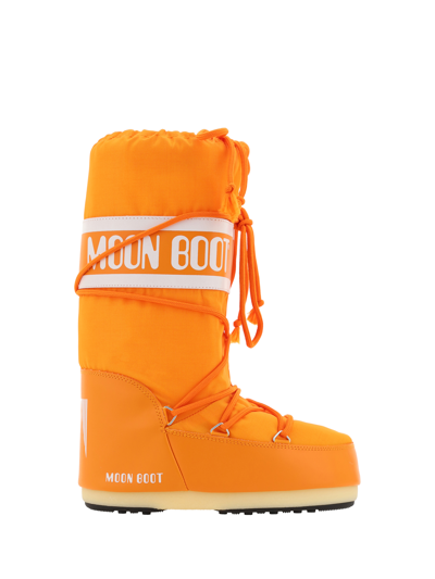 Moon Boot Icon Snow Boots In Orange