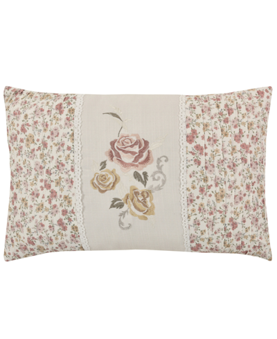 Royal Court Chablis Boudoir Decorative Pillow, 13" L X 21" W In Rose Gold