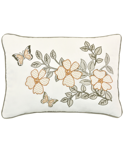 Royal Court Evergreen Boudoir Decorative Pillow, 13" X 21" In Sage