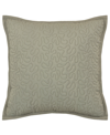 ROYAL COURT EVERGREEN SQUARE QUILTED DECORATIVE PILLOW, 16" L X 16" W