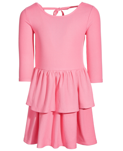 Epic Threads Toddler & Little Girls Ribbed-knit Tiered Ruffle Dress, Created For Macy's In Sweetheart