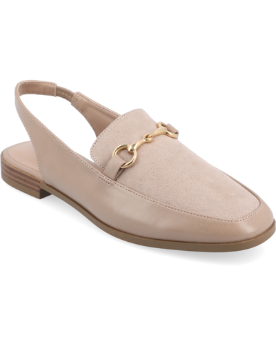 JOURNEE COLLECTION WOMEN'S LAINEY BIT SLING BACK LOAFERS