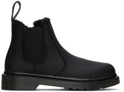 Dr. Martens' Kids Black 2976 Leonore Big Kids Boots In Black Republic Wp