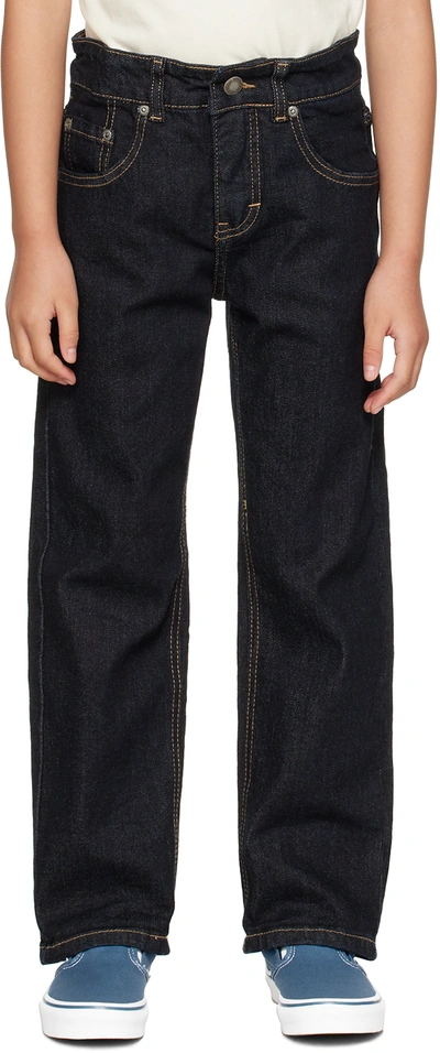 Molo Kids' Andy Straight Jeans In Dark Denim