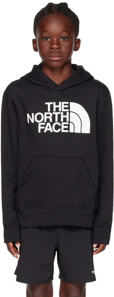 The North Face Kids Black B Camp Big Kids Hoodie In Ky4 Tnf Black/tnf Wh