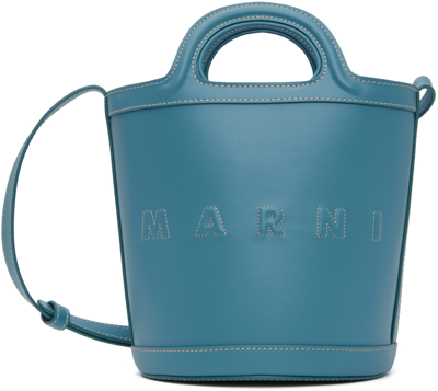 Marni Blue Small Tropicalia Bag In 00b34 Dusk Blu