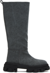 Gia Borghini Blue Perni 07 Denim Boots In Blue Jeans 3020