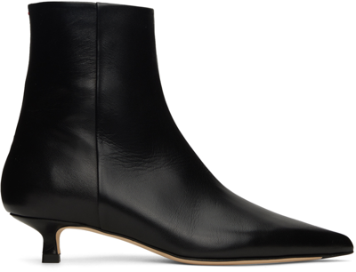 Aeyde Suede Pointed-toe Boots In Black