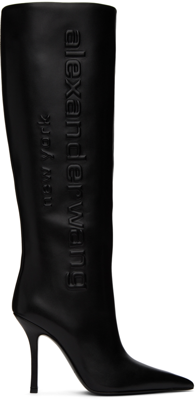 Alexander Wang Delphine 105 Leather Boots - Women's - Calf Leather In Black