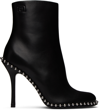 Alexander Wang Nova 105 High Heels Ankle Boots In Black Leather In Black